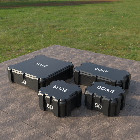 Filamelt Munitionsbox / Ammo Box .50 AE – Patronenbox ‘Klappdeckel’ – 20 / 25 / 50 / 100 Runden