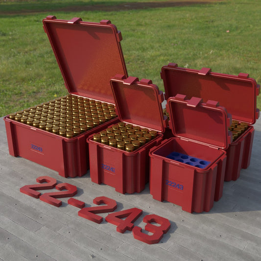 Filamelt Munitionsbox / Ammo Box .22-243 – Patronenbox ‘Klappdeckel’ – 20 / 25 / 50 / 100 Runden