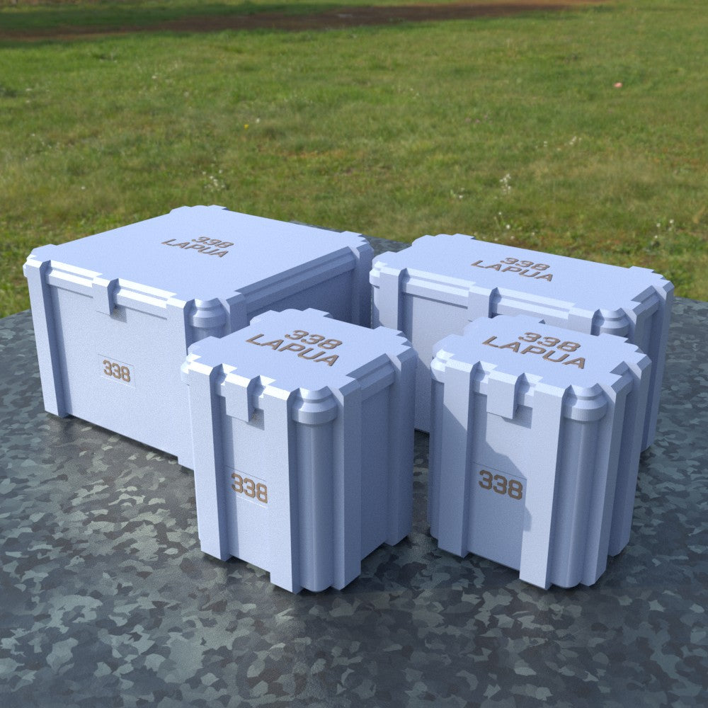 Filamelt Munitionsbox / Ammo Box .338 Lapua Magnum – Patronenbox ‘Klappdeckel’ – 20 / 25 / 50 / 100 Runden