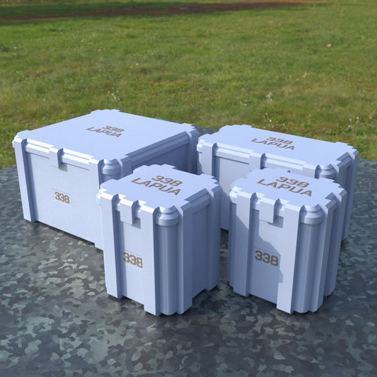 Filamelt Munitionsbox / Ammo Box .338 Lapua Magnum – Patronenbox ‘Klappdeckel’ – 20 / 25 / 50 / 100 Runden