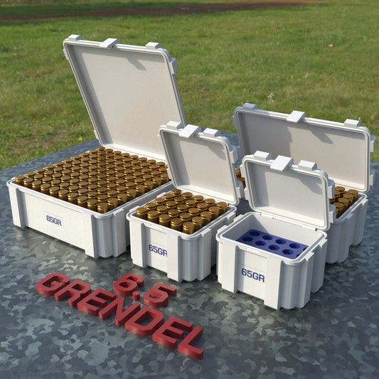 Filamelt Munitionsbox / Ammo Box 6.5mm Grendel – Patronenbox ‘Klappdeckel’ – 20 / 25 / 50 / 100 Runden