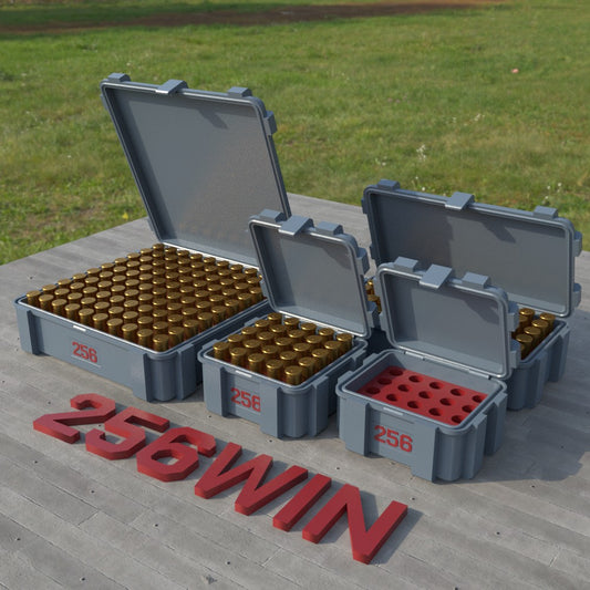 Filamelt Munitionsbox / Ammo Box .256 Win Mag – Patronenbox ‘Klappdeckel’ – 20 / 25 / 50 / 100 Runden