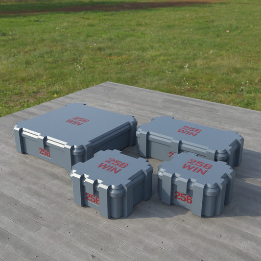 Filamelt Munitionsbox / Ammo Box .256 Win Mag – Patronenbox ‘Klappdeckel’ – 20 / 25 / 50 / 100 Runden