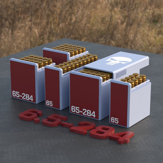 Filamelt Munitionsbox / Ammo Box 6.5-284 Norma – Patronenbox ‘Schiebedeckel’ – 10 / 20 / 25 / 50 Runden