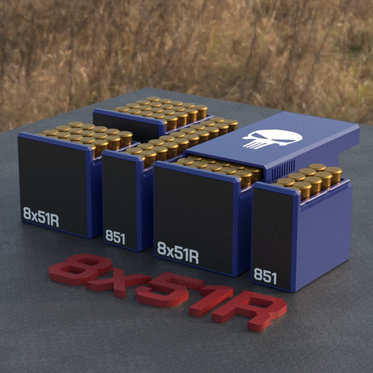 Filamelt Munitionsbox / Ammo Box 8x51R – Patronenbox ‘Schiebedeckel’ – 10 / 20 / 25 / 50 Runden