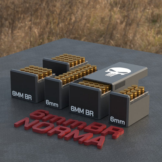 Filamelt Munitionsbox / Ammo Box 6mm BR Norma – Patronenbox ‘Schiebedeckel’ – 10 / 20 / 25 / 50 Runden