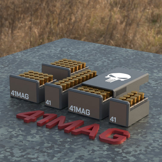 Filamelt Munitionsbox / Ammo Box .41 Remington Magnum – Patronenbox ‘Schiebedeckel’ – 10 / 20 / 25 / 50 Runden