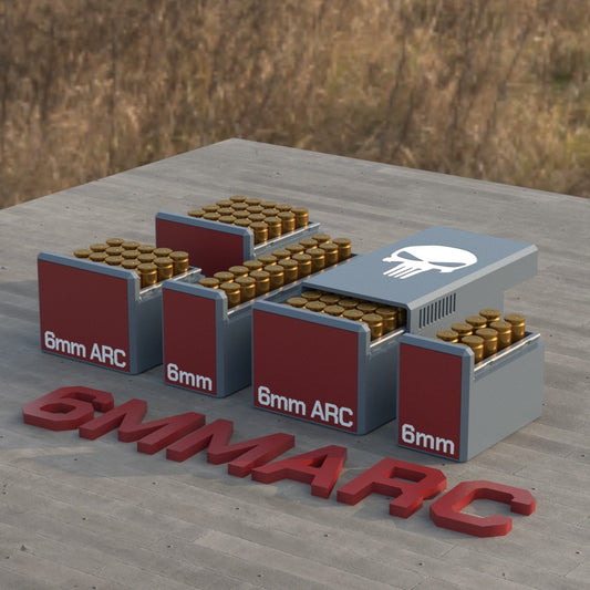 Filamelt Munitionsbox / Ammo Box 6×38mm ARC / .243 – Patronenbox ‘Schiebedeckel’ – 10 / 20 / 25 / 50 Runden