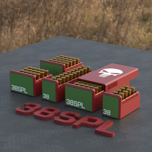 Filamelt Munitionsbox / Ammo Box .38 Special – Patronenbox ‘Schiebedeckel’ – 10 / 20 / 25 / 50 Runden