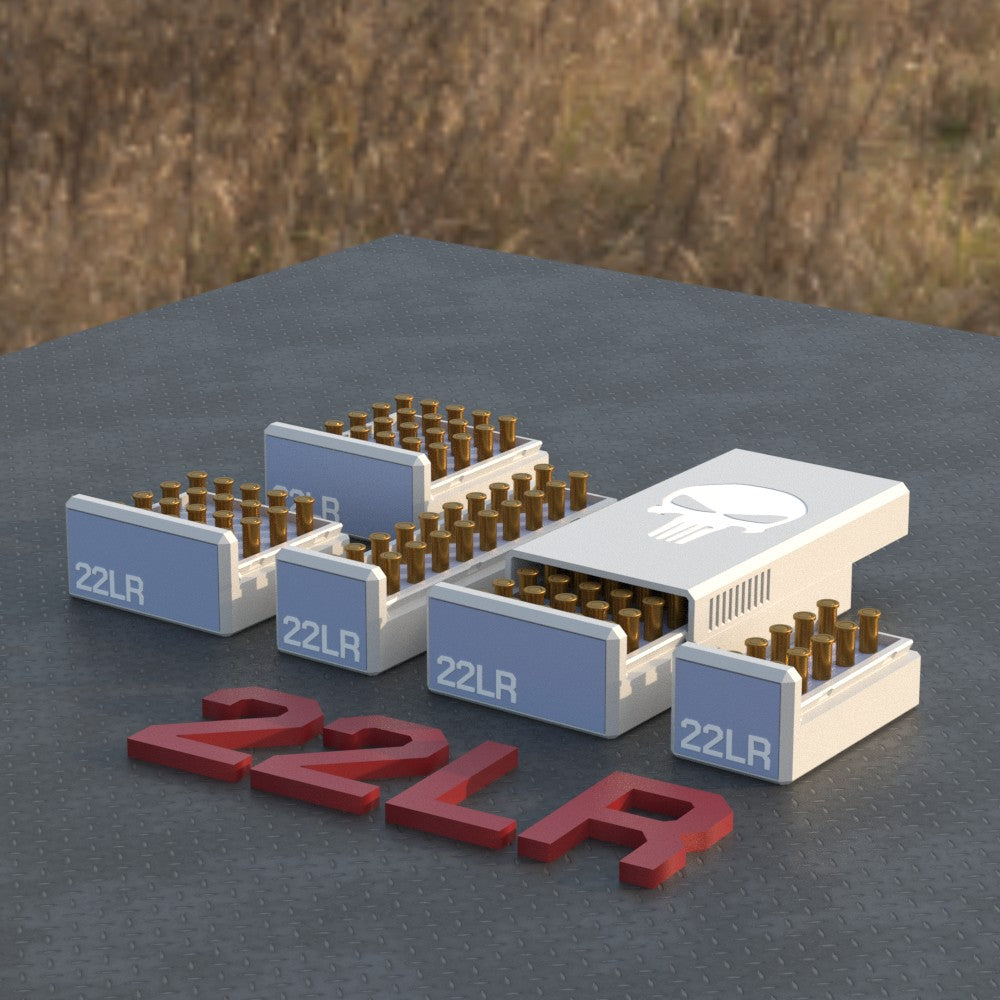 Filamelt Munitionsbox / Ammo Box .22 LR – Patronenbox ‘Schiebedeckel’ – 10 / 20 / 25 / 50 Runden