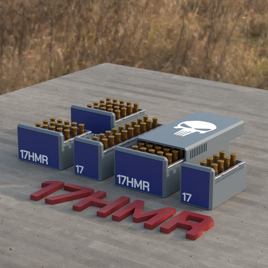 Filamelt Munitionsbox / Ammo Box .17 HMR – Patronenbox ‘Schiebedeckel’ – 10 / 20 / 25 / 50 Runden