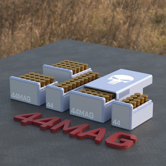 Filamelt Munitionsbox / Ammo Box .44 Magnum – Patronenbox ‘Schiebedeckel’ – 10 / 20 / 25 / 50 Runden