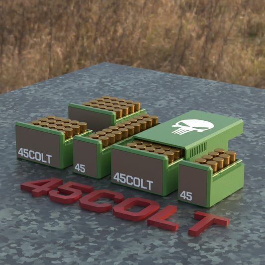 Filamelt Munitionsbox / Ammo Box .45 Colt – Patronenbox ‘Schiebedeckel’ – 10 / 20 / 25 / 50 Runden