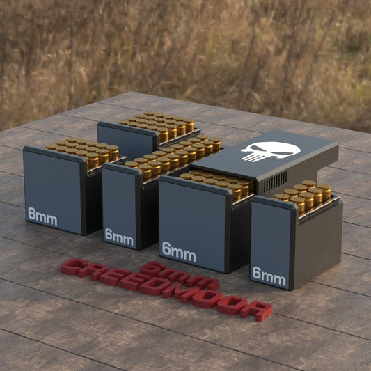 Filamelt Munitionsbox / Ammo Box 6mm Creedmoor – Patronenbox ‘Schiebedeckel’ – 10 / 20 / 25 / 50 Runden