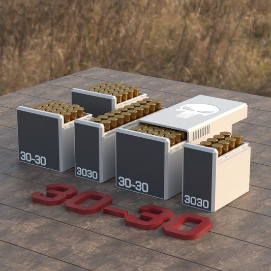 Filamelt Munitionsbox / Ammo Box .30-30 WIN – Patronenbox ‘Schiebedeckel’ – 10 / 20 / 25 / 50 Runden