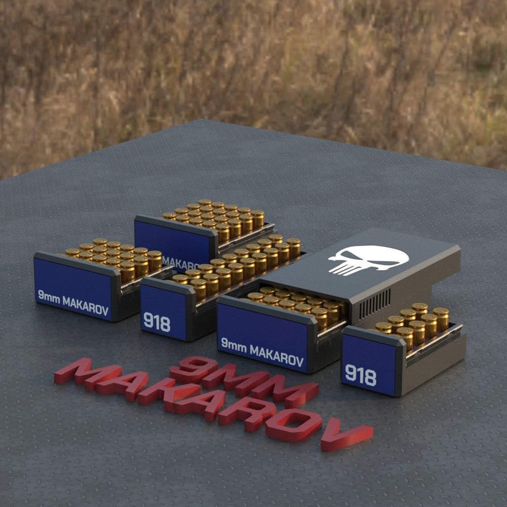 Filamelt Munitionsbox / Ammo Box 9mm Mak (9x18) – Patronenbox ‘Schiebedeckel’ – 10 / 20 / 25 / 50 Runden