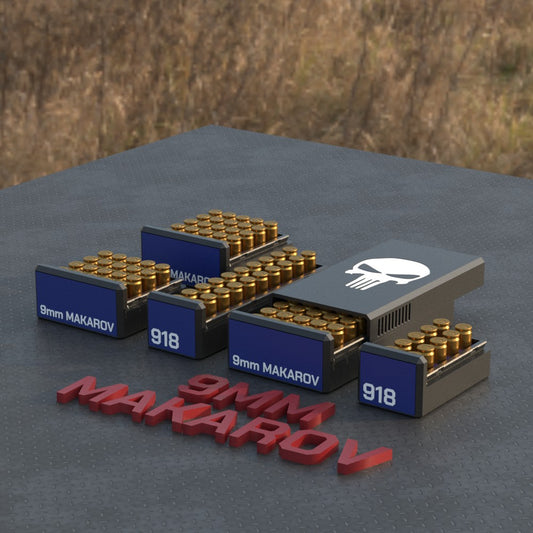 Filamelt Munitionsbox / Ammo Box 9mm Mak (9x18) – Patronenbox ‘Schiebedeckel’ – 10 / 20 / 25 / 50 Runden