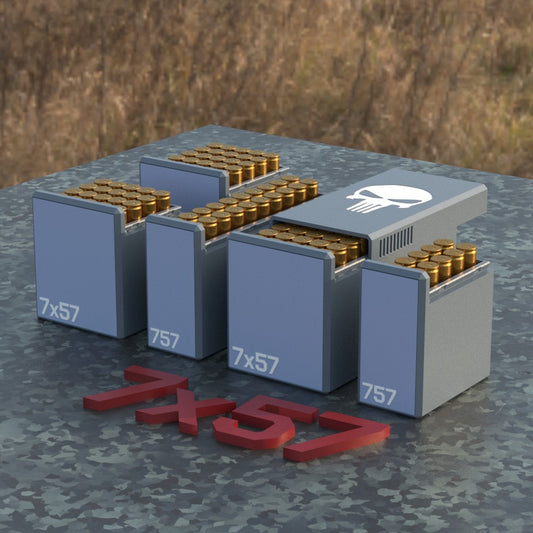 Filamelt Munitionsbox / Ammo Box 7x57 – Patronenbox ‘Schiebedeckel’ – 10 / 20 / 25 / 50 Runden