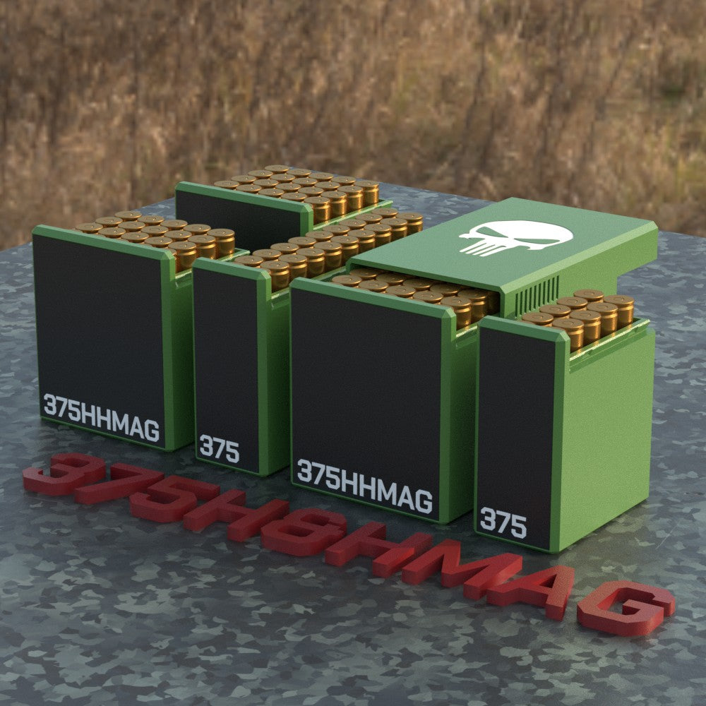 Filamelt Munitionsbox / Ammo Box .375 H&H Mag – Patronenbox ‘Schiebedeckel’ – 10 / 20 / 25 / 50 Runden