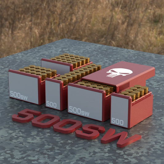 Filamelt Munitionsbox / Ammo Box .500 S&W – Patronenbox ‘Schiebedeckel’ – 10 / 20 / 25 / 50 Runden