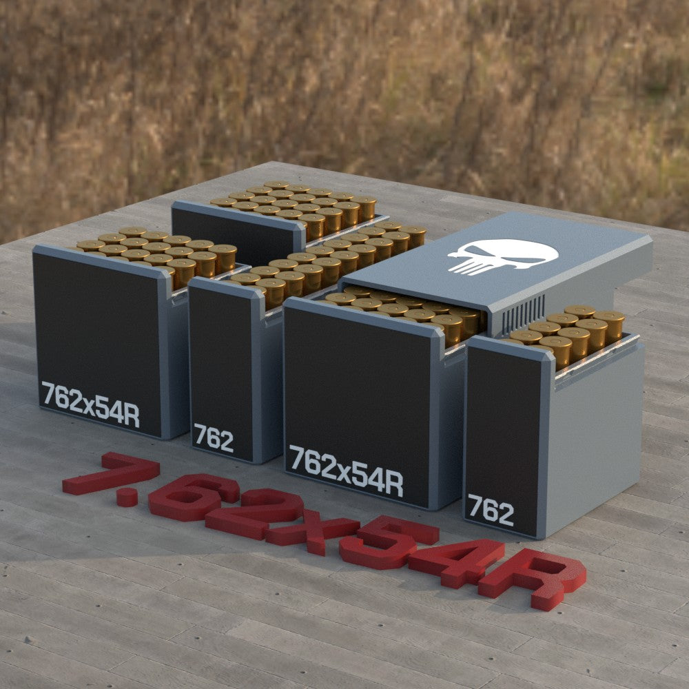 Filamelt Munitionsbox / Ammo Box 7.62x54R – Patronenbox ‘Schiebedeckel’ – 10 / 20 / 25 / 50 Runden