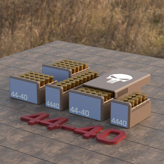 Filamelt Munitionsbox / Ammo Box .44-40 Winchester – Patronenbox ‘Schiebedeckel’ – 10 / 20 / 25 / 50 Runden