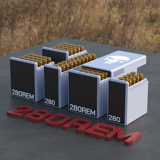 Filamelt Munitionsbox / Ammo Box .280 Remington – Patronenbox ‘Schiebedeckel’ – 10 / 20 / 25 / 50 Runden