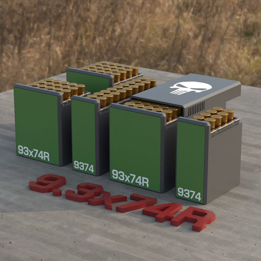 Filamelt Munitionsbox / Ammo Box 9.3x74R – Patronenbox ‘Schiebedeckel’ – 10 / 20 / 25 / 50 Runden