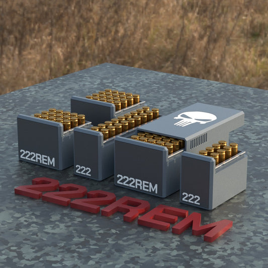 Filamelt Munitionsbox / Ammo Box .222 REM – Patronenbox ‘Schiebedeckel’ – 10 / 20 / 25 / 50 Runden