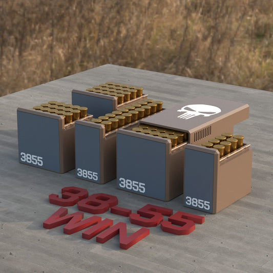 Filamelt Munitionsbox / Ammo Box .38-55 Winchester – Patronenbox ‘Schiebedeckel’ – 10 / 20 / 25 / 50 Runden