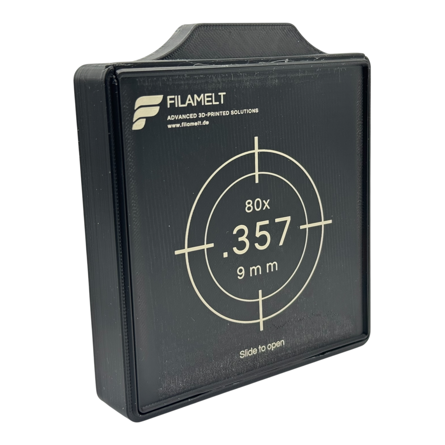 Diabolo-Box für 80x .357 / 9 mm – Praktisch, stapelbar, wiederverwendbar. Matchbox