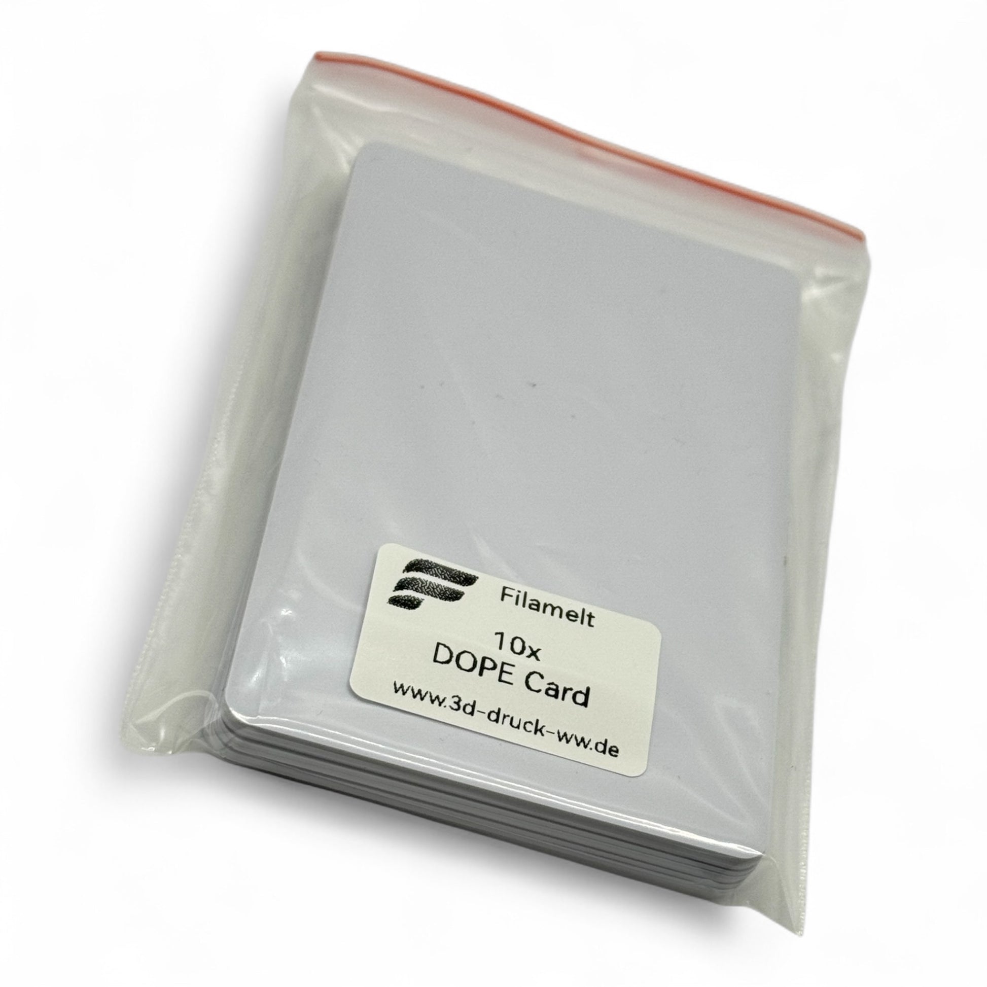 Filamelt DOPE Kartenhalter – 10er-Set Ersatzkarten - 3D-Druck aus dem Westerwald