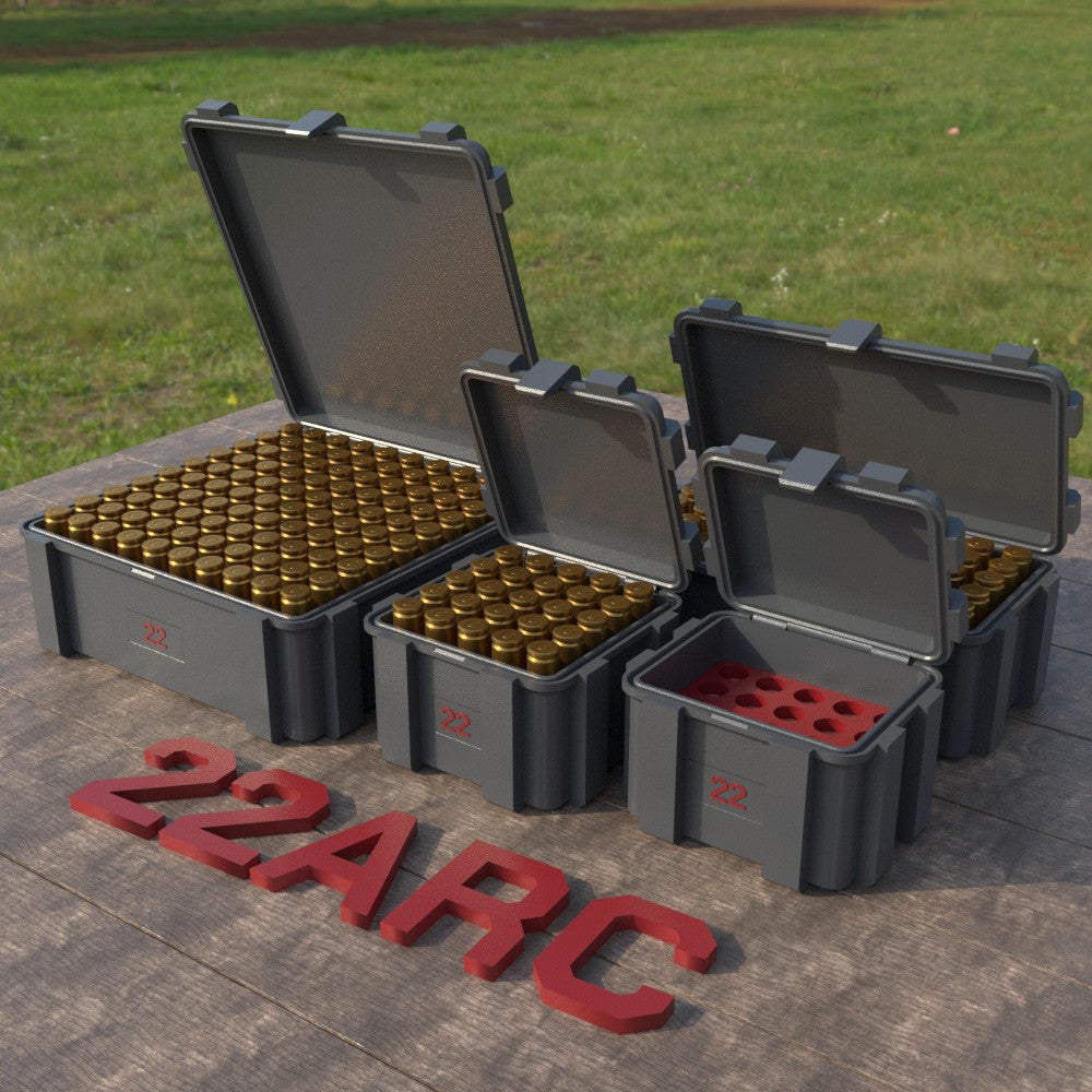 Filamelt Munitionsbox / .22 ARC / ‘Klappdeckel’  / Patronenbox, Ammo Box - 3D-Druck aus dem Westerwald