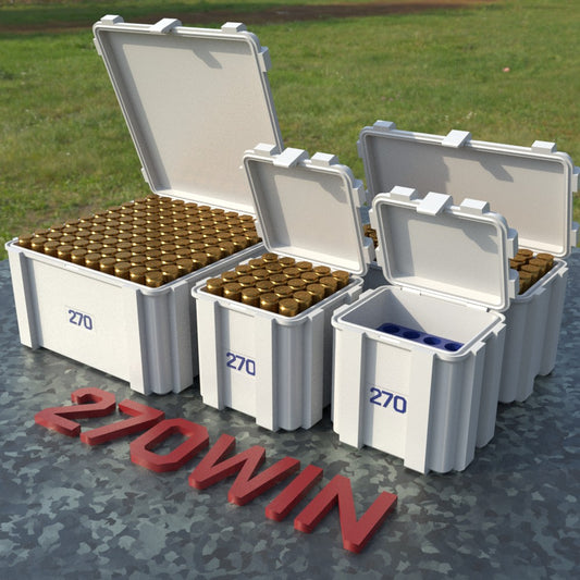 Filamelt Munitionsbox / .270 Winchester / ‘Klappdeckel’  / Patronenbox, Ammo Box - 3D-Druck aus dem Westerwald