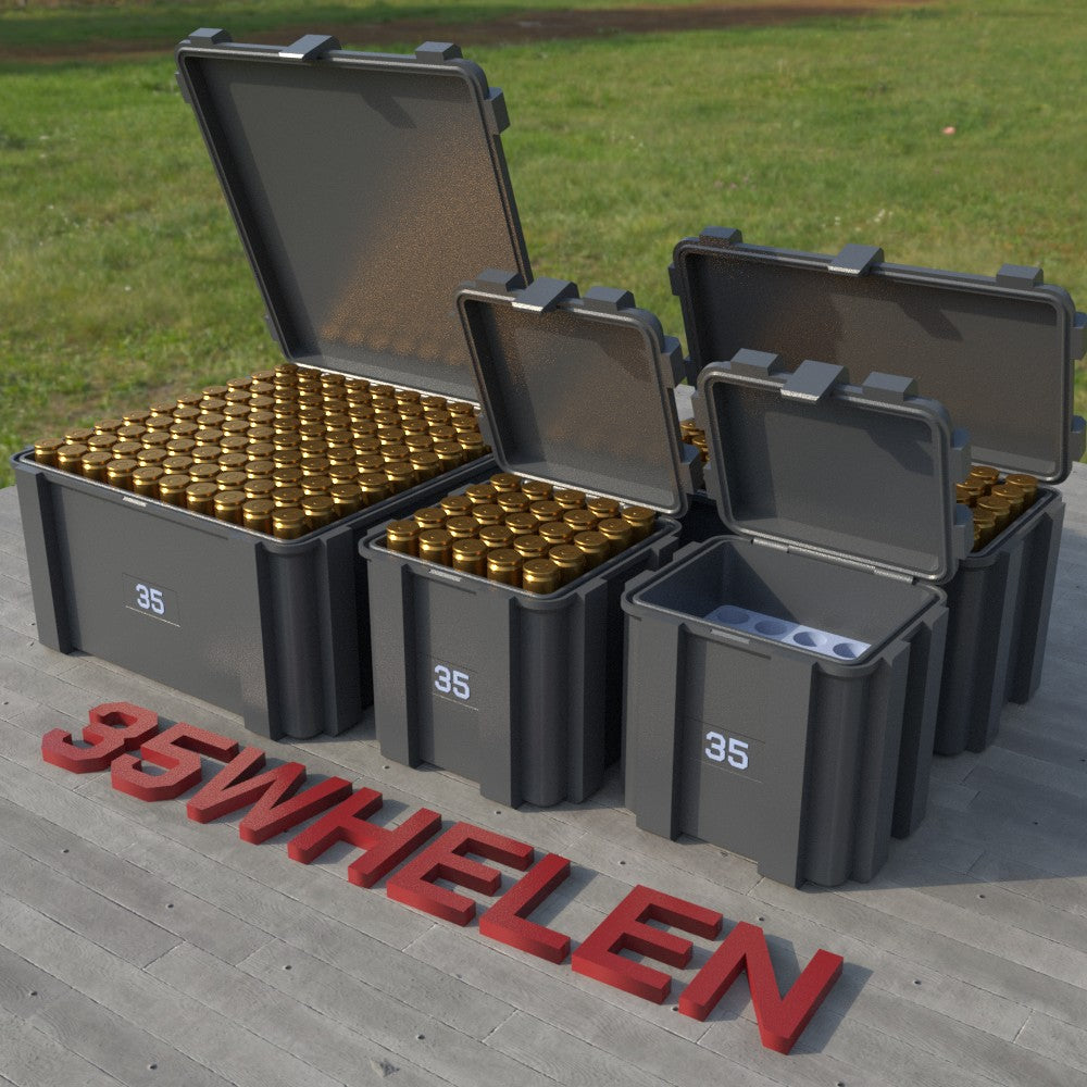 Filamelt Munitionsbox / .35 Whelen / ‘Klappdeckel’  / Patronenbox, Ammo Box - 3D-Druck aus dem Westerwald