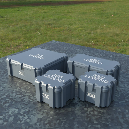 Filamelt Munitionsbox / .350 Legend / ‘Klappdeckel’  / Patronenbox, Ammo Box - 3D-Druck aus dem Westerwald