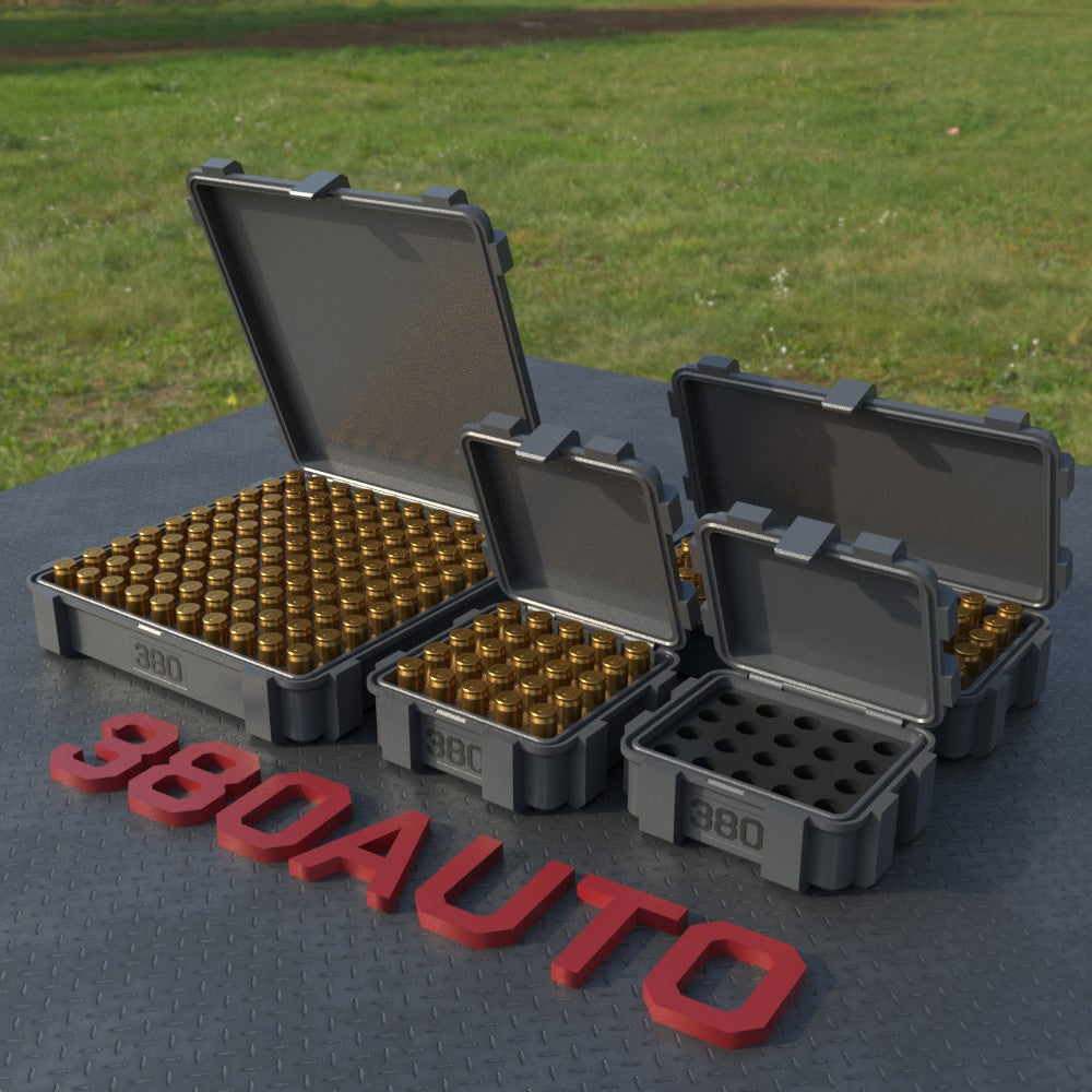 Filamelt Munitionsbox / .380 ACP / ‘Klappdeckel’  / Patronenbox, Ammo Box - 3D-Druck aus dem Westerwald