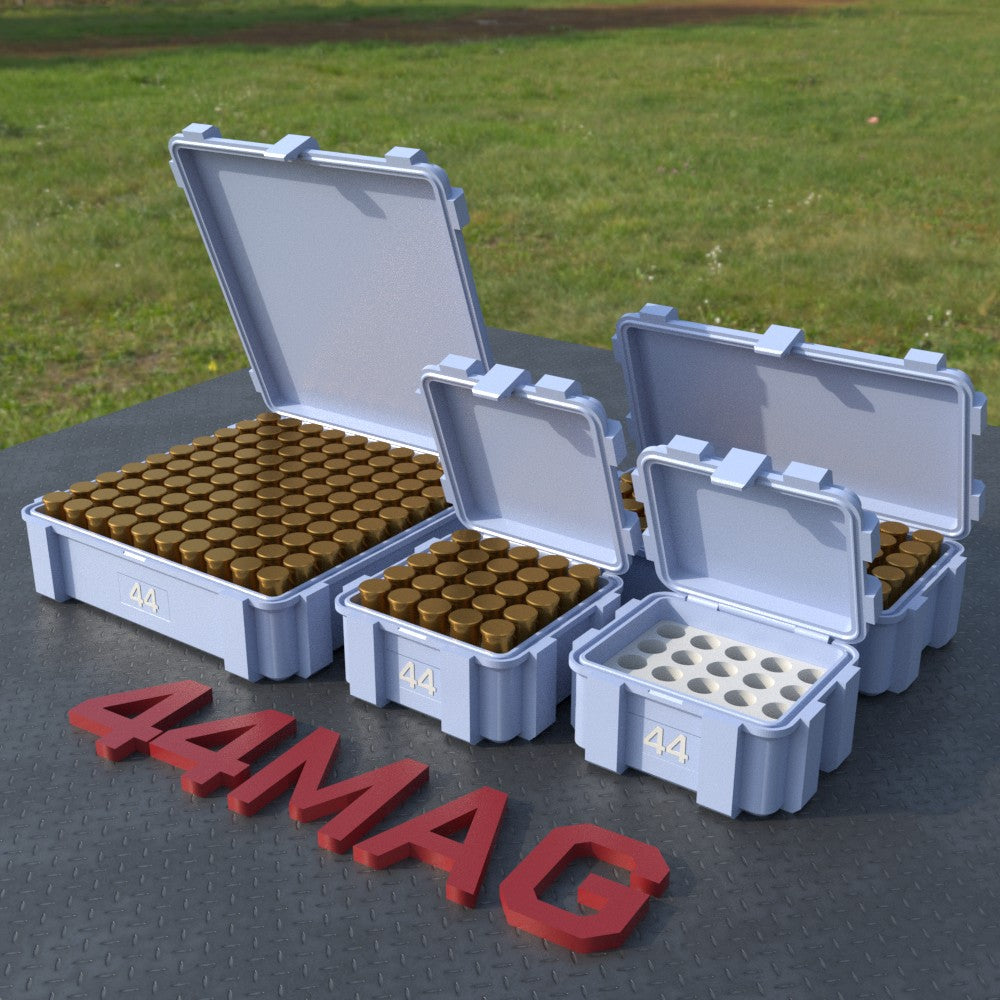 Filamelt Munitionsbox / .44 Magnum / ‘Klappdeckel’  / Patronenbox, Ammo Box - 3D-Druck aus dem Westerwald