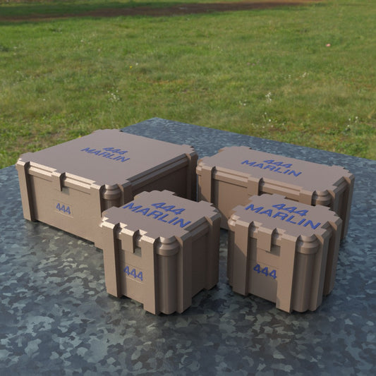 Filamelt Munitionsbox / .444 Marlin / ‘Klappdeckel’  / Patronenbox, Ammo Box - 3D-Druck aus dem Westerwald