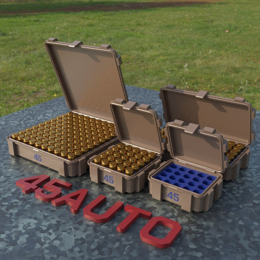 Filamelt Munitionsbox / .45 ACP / ‘Klappdeckel’  / Patronenbox, Ammo Box - 3D-Druck aus dem Westerwald