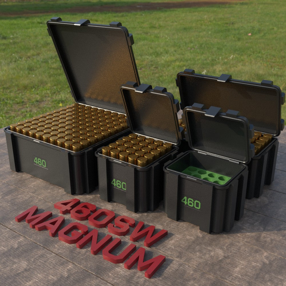 Filamelt Munitionsbox / .460 S&W Magnum / ‘Klappdeckel’  / Patronenbox, Ammo Box - 3D-Druck aus dem Westerwald