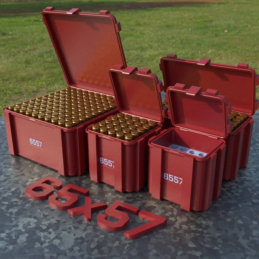 Filamelt Munitionsbox / 6.5x57 / ‘Klappdeckel’  / Patronenbox, Ammo Box - 3D-Druck aus dem Westerwald