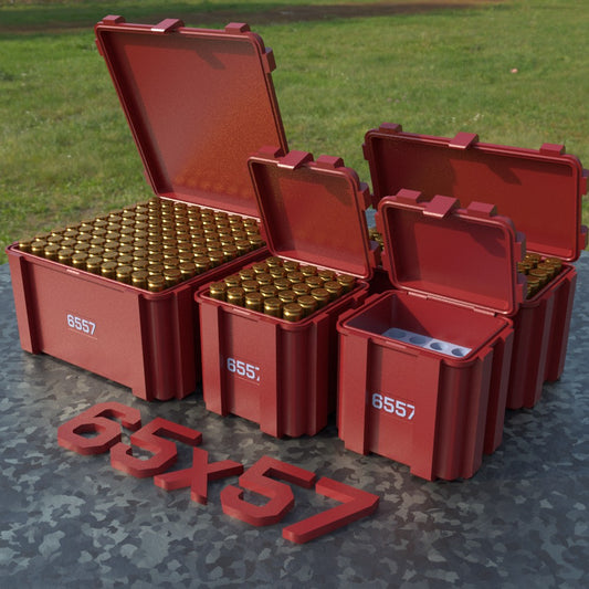 Filamelt Munitionsbox / 6.5x57 / ‘Klappdeckel’  / Patronenbox, Ammo Box - 3D-Druck aus dem Westerwald