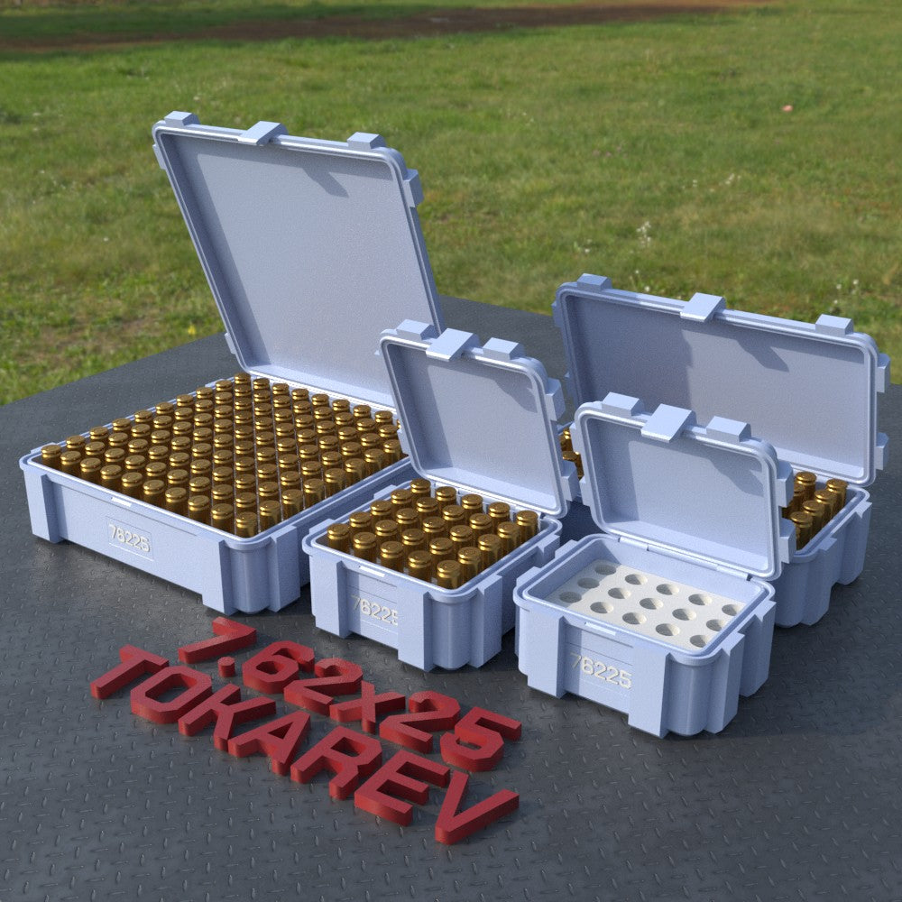 Filamelt Munitionsbox / 7.62x25 Tokarev / ‘Klappdeckel’  / Patronenbox, Ammo Box - 3D-Druck aus dem Westerwald