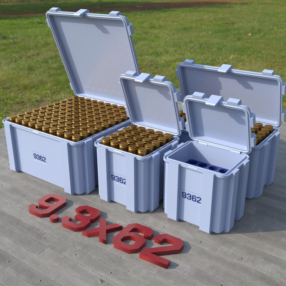 Filamelt Munitionsbox / 9.3x62 / ‘Klappdeckel’  / Patronenbox, Ammo Box - 3D-Druck aus dem Westerwald