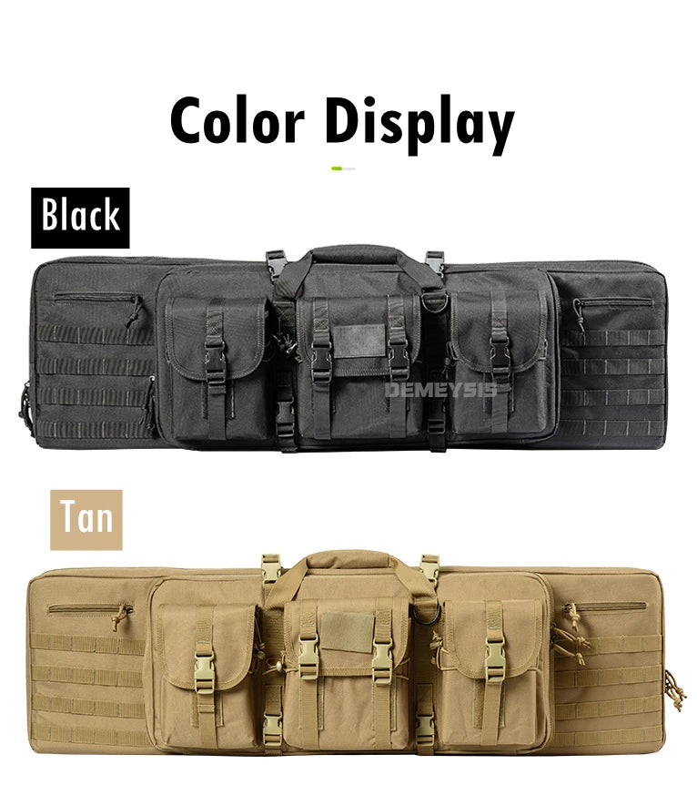 Taktische MOLLE-Waffentasche für 2 Gewehre – 600D Oxford – Rucksack & Tasche – 95 cm / 116 cm – Airsoft, Jagd, Schießsport