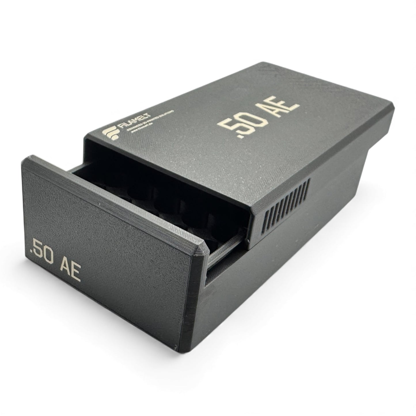Filamelt Munitionsbox / Ammo Box .50 AE – Patronenbox ‘Schiebedeckel’ – 10 / 20 / 25 / 50 Runden