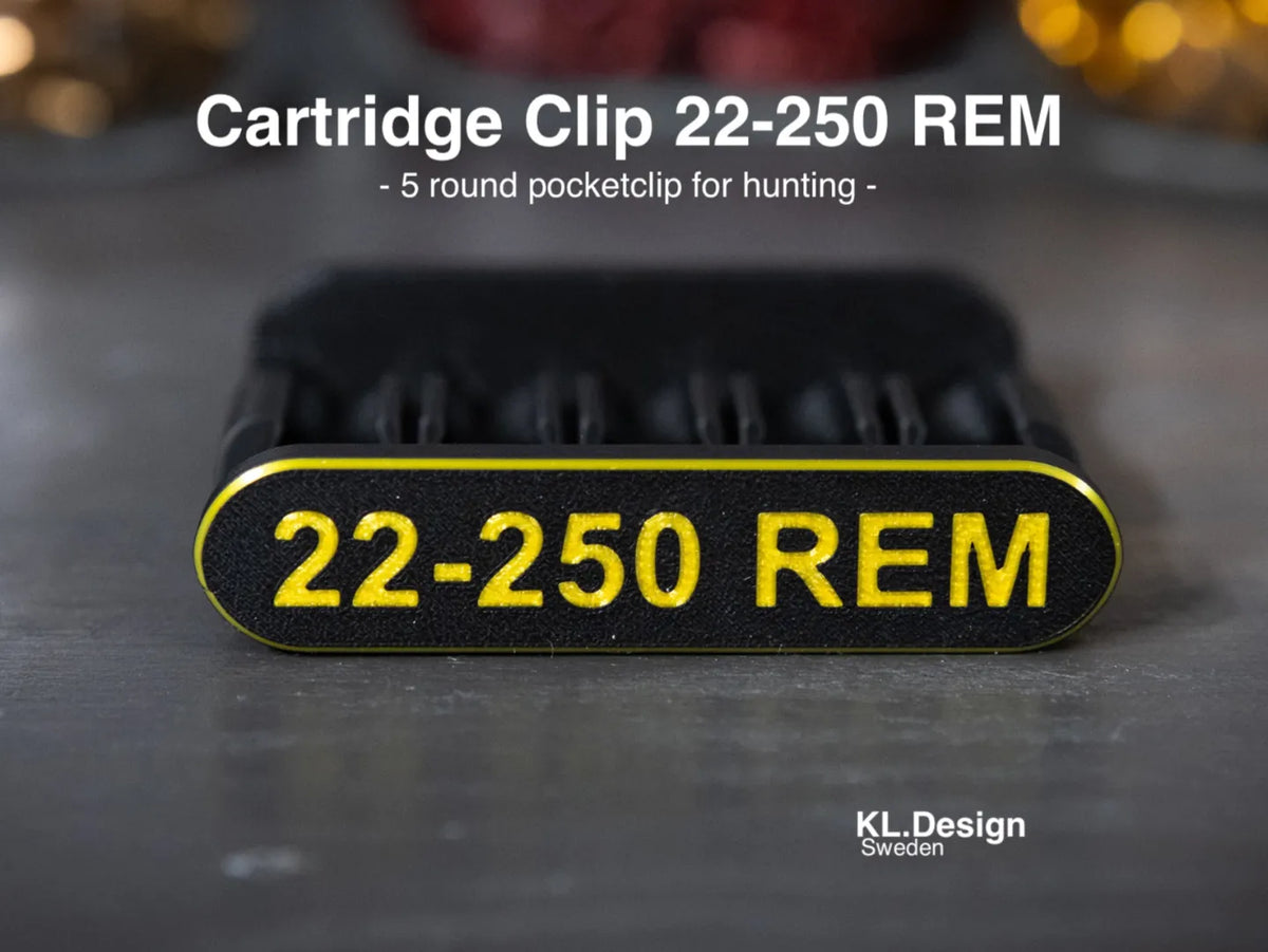 Filamelt Patronenclip .22-250 Remington - Cartridge Clip - 3D-Druck aus dem Westerwald