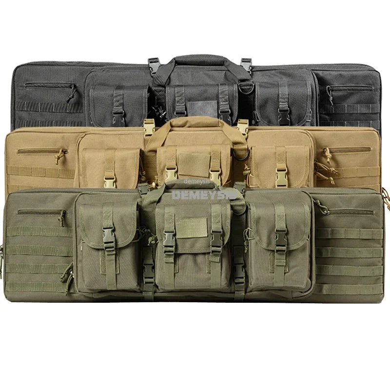 Taktische MOLLE-Waffentasche für 2 Gewehre – 600D Oxford – Rucksack & Tasche – 95 cm / 116 cm – Airsoft, Jagd, Schießsport
