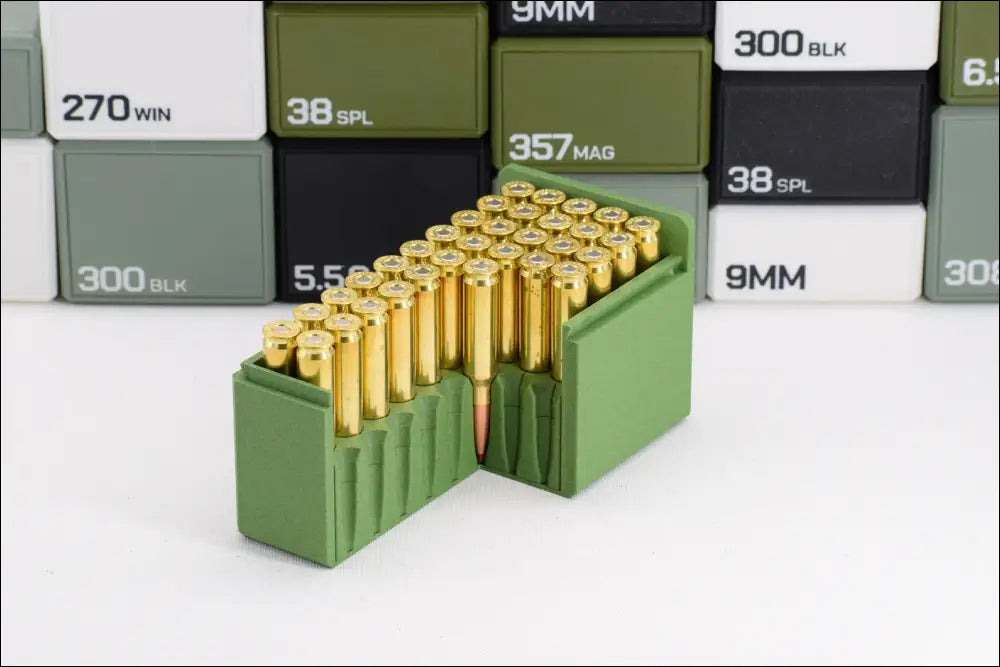 Filamelt Munitionsbox / .338 Lapua Magnum / ‘Schiebedeckel’  / Patronenbox, Ammo Box